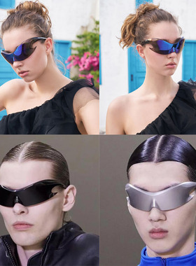 跨境炫彩科技风太阳镜Sunglasses