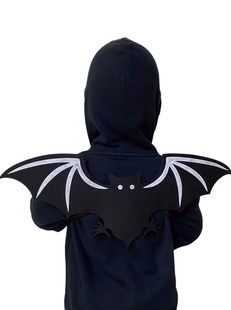 儿童节万圣节格丽特恶魔天使翅膀儿童表演道具cos装扮蝙蝠王拍照