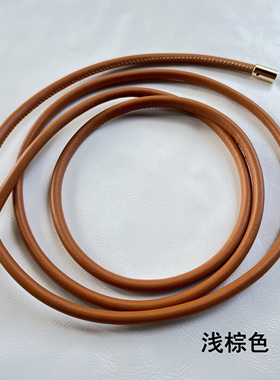 6MM粗钩针包草编包包袋手提手拎腋下包单肩皮绳diy手作钥匙扣挂绳