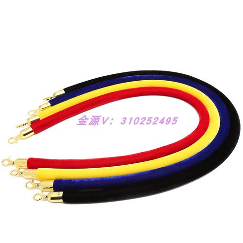 厂家直销酒店机场礼宾柱绒布挂绳