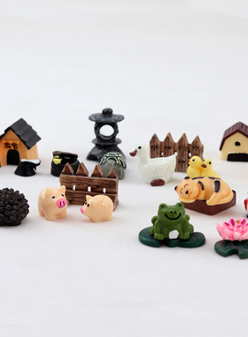 动物迷你可爱风造景材料小摆件