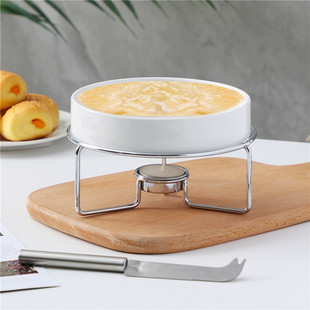 芝士火锅炉陶瓷芝士奶酪融化锅黄油融化炉家用蜡烛保温自热小火锅