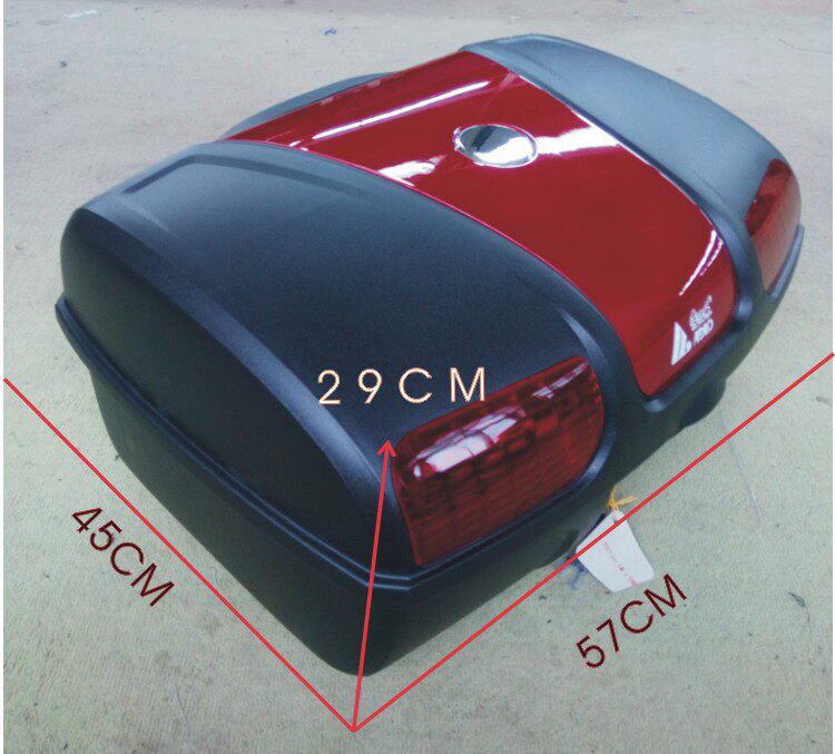 摩托车尾箱特大号尾箱 带装刹灯 后备箱  可拆式8601可装两顶全盔