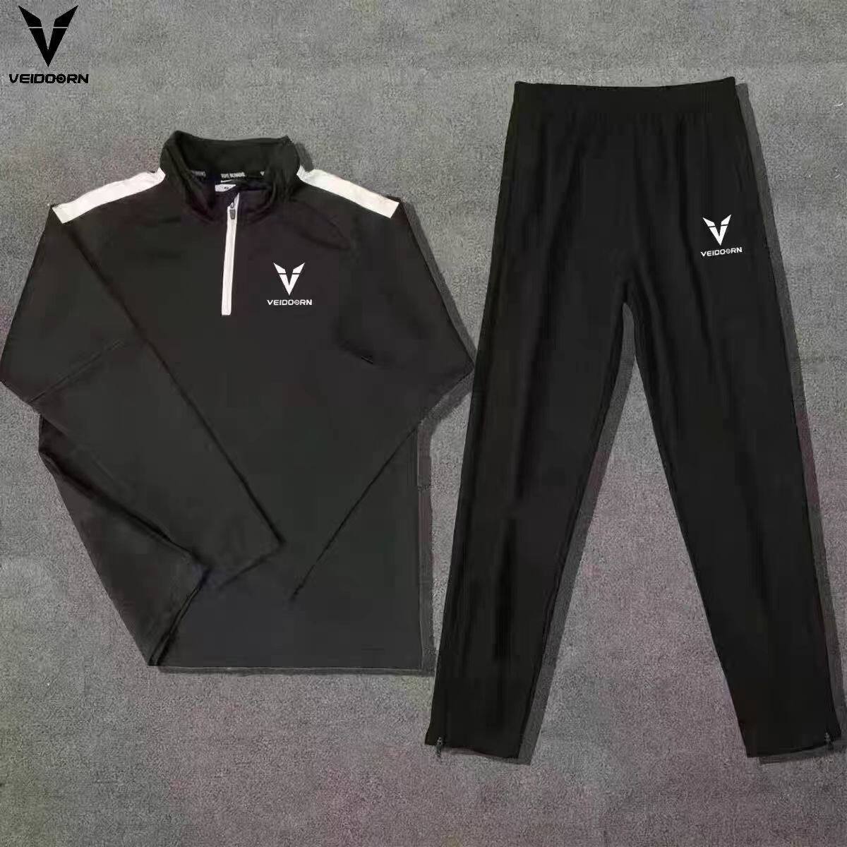 维动苏炳添同款长裤田径训练服体育生跑步套装秋冬男女半拉链t恤