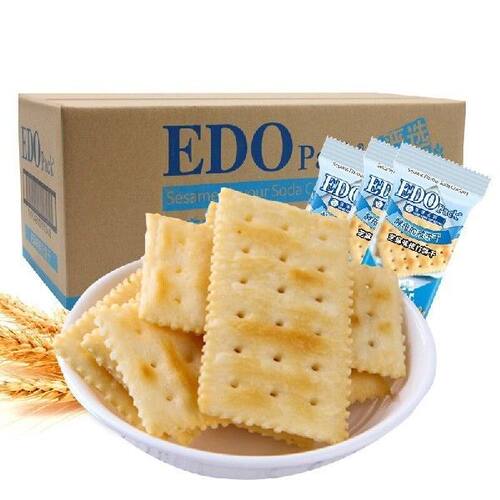 EDO pack 早餐饼干 酵母苏打饼干 芝麻味 2.5kg/整箱装