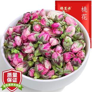 福茗源花草茶茶叶特选新花干桃花瓣花苞初级农产品袋果肉条6个月