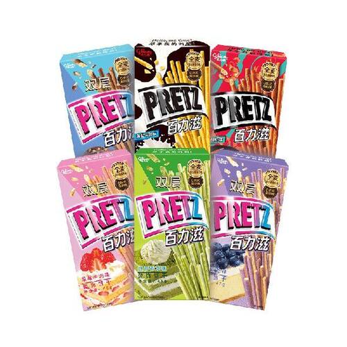 格力高(glico)百力滋系列 百力滋饼干棒休闲零食下午茶小吃组合 6
