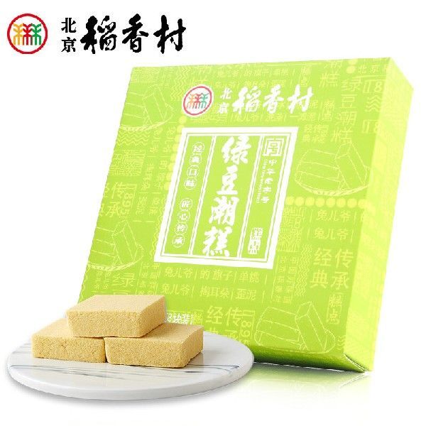 北京稻香村北京 稻香村 休闲点心 绿豆潮糕 190g 老字号零食糕点