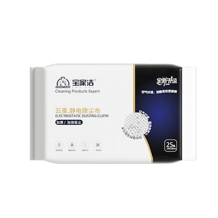 宝家洁魔力网静电除尘干巾一次性拖把吸尘纸集尘款（24片/包）