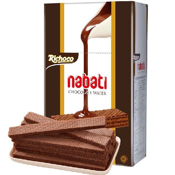 丽芝士（Richeese）印尼进口纳宝帝Nabati丽巧克儿童休闲零食巧克