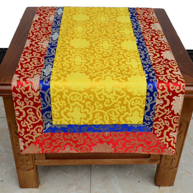 藏式布艺居家民族风织锦缎供桌布