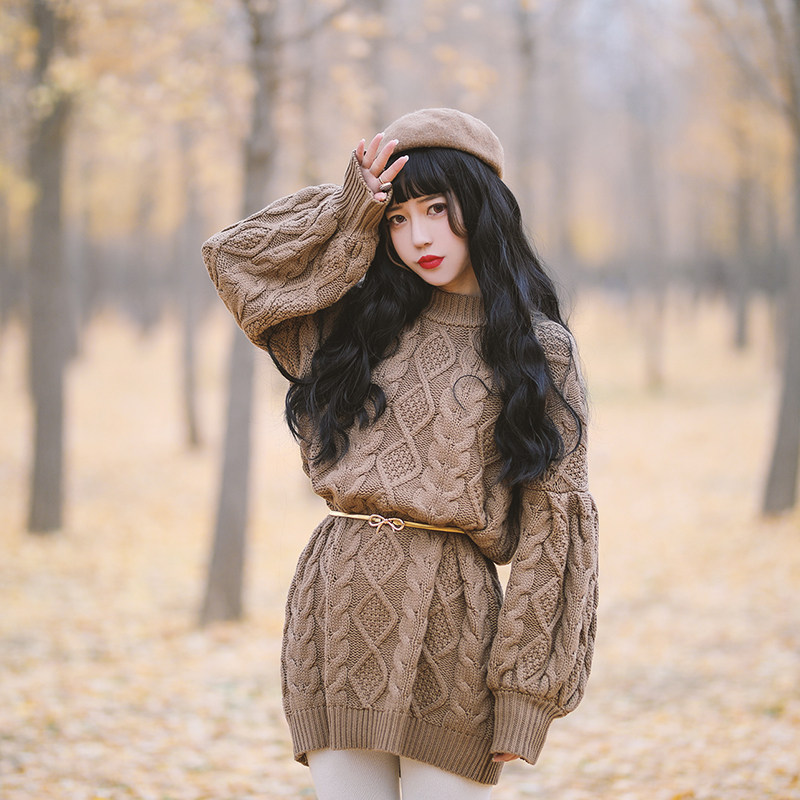 misscherry早春新品日系大人气加厚加深可调节羊毛毛呢蘑菇帽