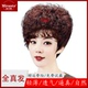 假发套女中老年真发全头套圆脸短卷发50岁遮白发自然真人发丝发型