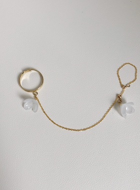 花水木木手作hana系列绣球永生花朵戒指指环流苏可调节小众设计