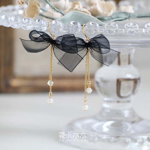 流苏流苏日本进口欧根蝴蝶结温柔