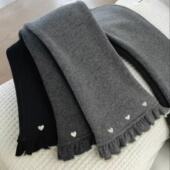 女童冬季 宝宝保暖柔软舒适长裤 加绒加厚喇叭裤 儿童纯棉绣花打底裤