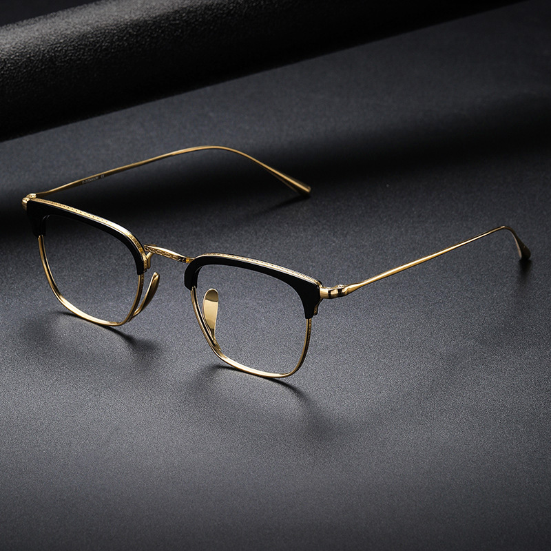 方框眉线框眼镜框男复