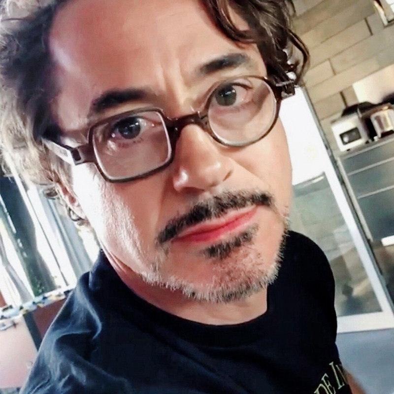 钢铁侠唐尼同款眼镜谭咏麟个性复古方圆框男配近视眼镜框女眼睛框