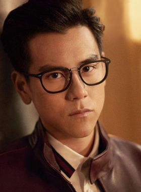 余文乐同款眼镜眼睛框镜架透明黑女近视眼镜框男彭于晏大脸配成品