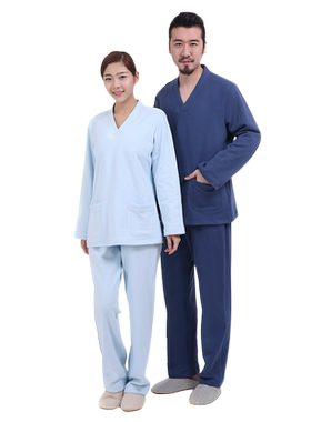 体检中心体检服医院工作服病号服纯棉患者服居家演员医美客人服