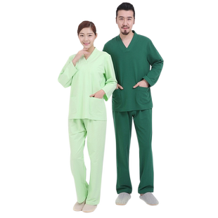 医护专用体检中心工作服纯棉美容医疗服男体检服女病号服患者服夏