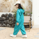 儿童连体罩衣防脏防水透气玩沙衣男女大童羽绒服罩衣大码 涂鸦画画