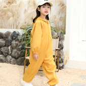 大童连体罩衣防脏防水玩沙衣透气男女儿童罩衣大码 涂鸦画画罩衣