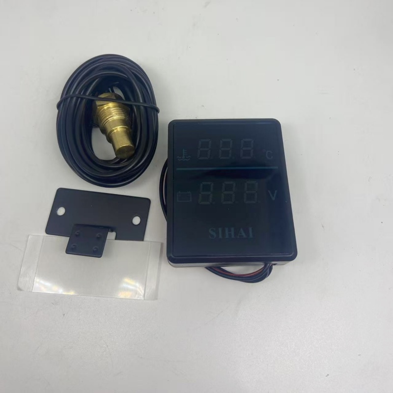四海水温电压一体表汽车货车工程车农用车改装数字水温电压表