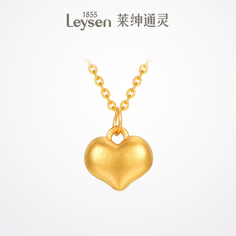 莱绅通灵999足金黄金吊坠
