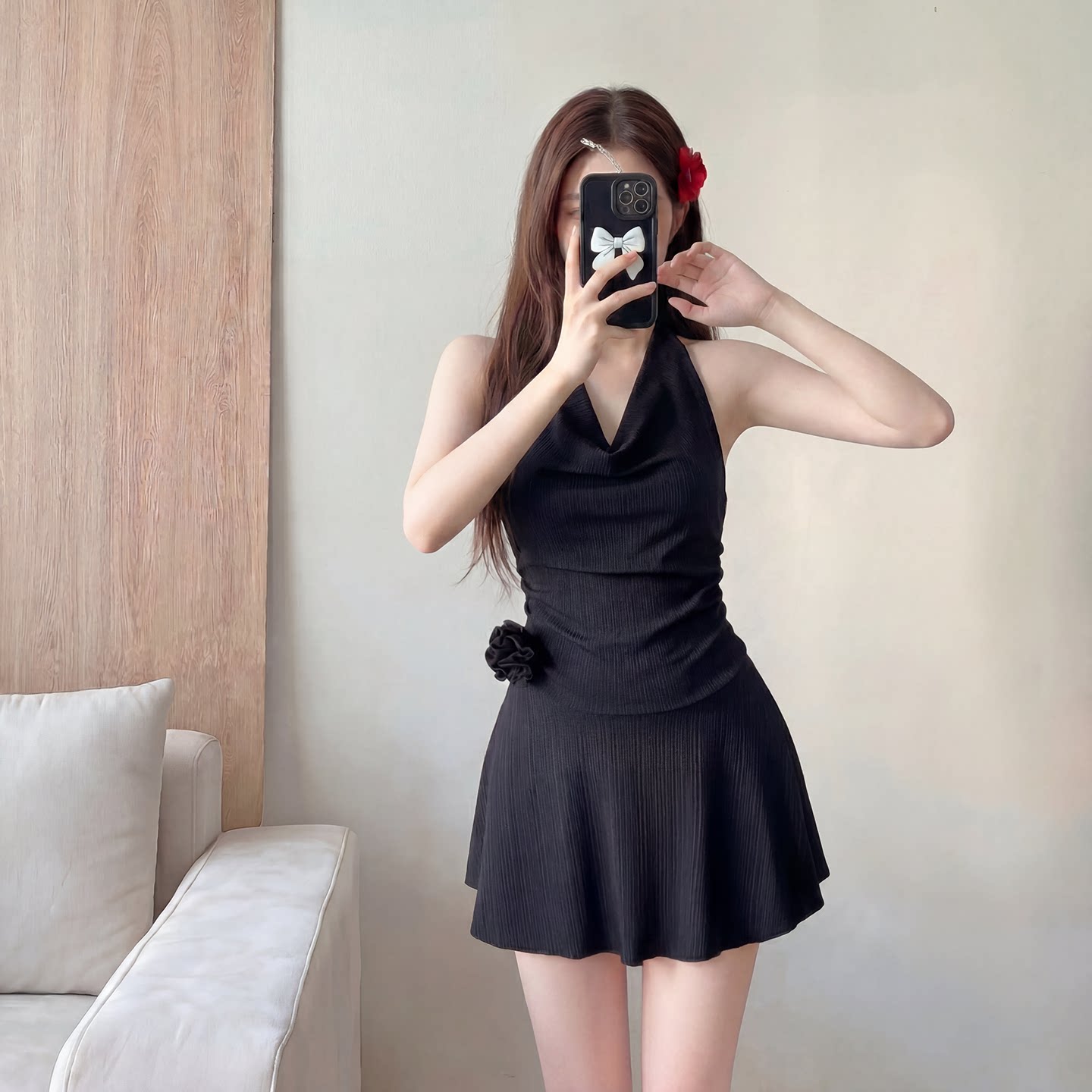 泳衣女连体保守2026新款高级感绝美游泳馆专用大码海边度假游泳衣