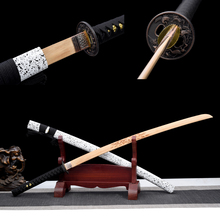 日式 木制居合道刀剑楠竹木质武术训练习道具拔刀剑 龙泉市刀剑长款