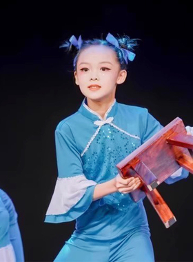 古典舞马儿嘟嘟骑舞蹈服民族舞板凳乖乖演出服粒粒盘中餐表演服装