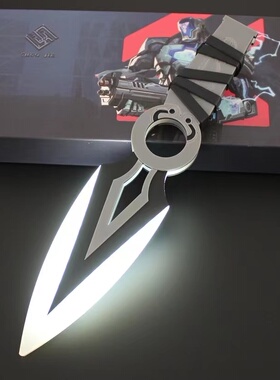 无畏契约周边 JETT捷风苦无发光武器模型充电玩具cos手办道具摆件