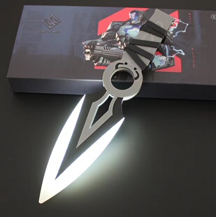 无畏契约周边 JETT捷风苦无发光武器模型充电玩具cos手办道具摆件