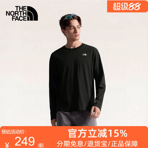 北面长袖男女T恤纯棉运动上衣休闲户外透气新款TheNorthFace|8KQ3