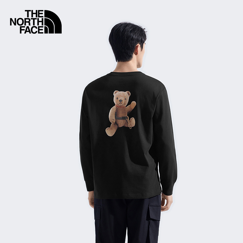 北面长袖T恤男女款圆领卫衣