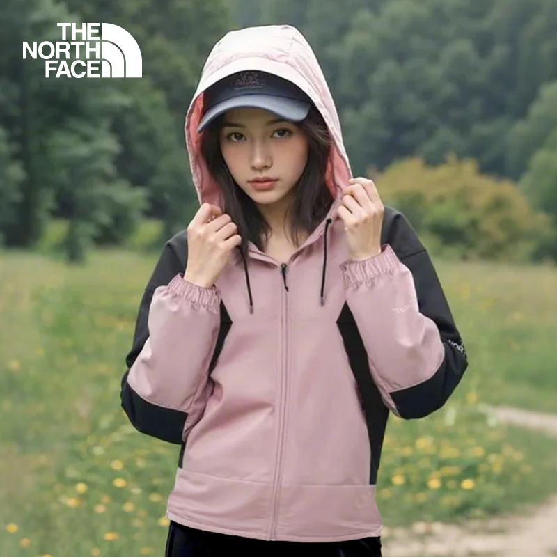 TheNorthFace北面女短款防风外套户外防泼溅25春夏休闲夹克衣8EXC