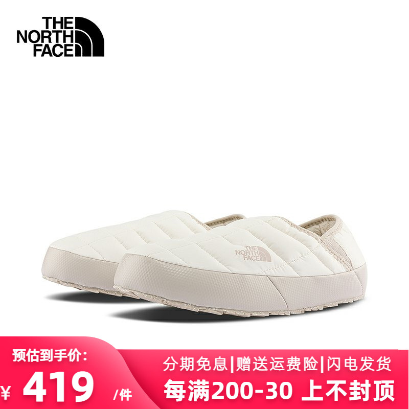 TheNorthFace北面休闲鞋女2023秋冬一脚蹬棉鞋户外保暖雪地鞋3V1H