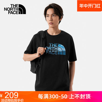 TheNorthFace北面24春夏短袖T恤男女户外休闲舒适透气棉半袖88GM