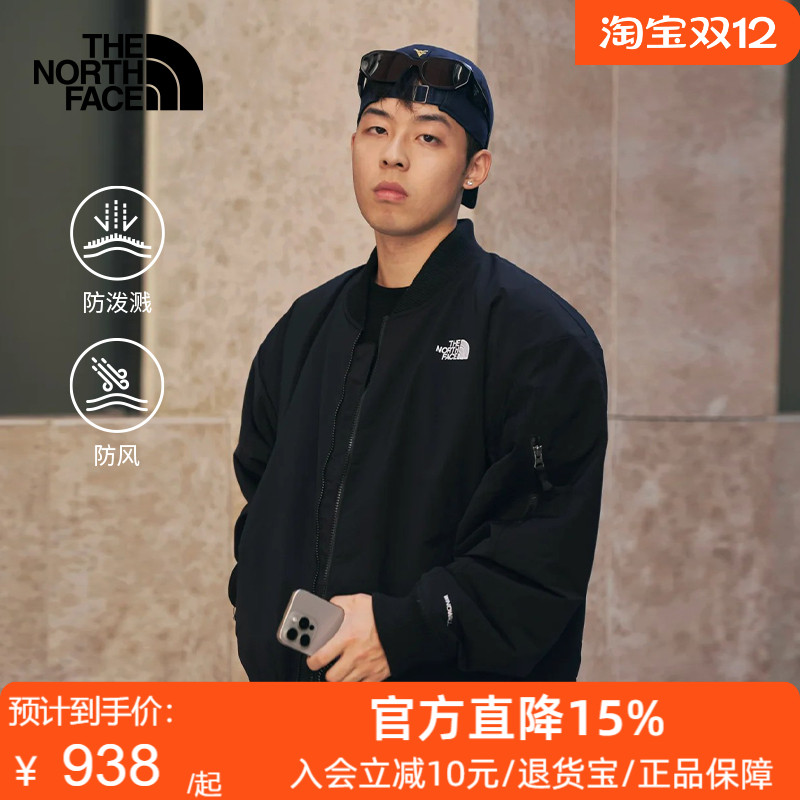 TheNorthFace北面棉服男秋冬户外防泼水棒球服飞行员夹克棉衣88XZ