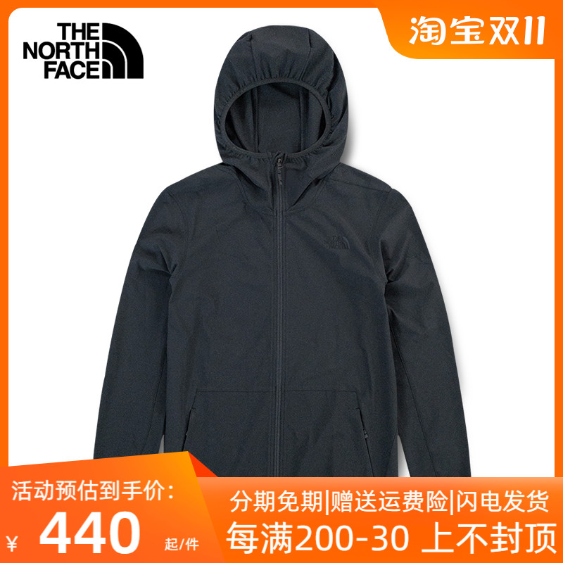 TheNorthFace北面皮肤衣男23春夏户外防晒轻薄夹克外套冲锋衣7WCY