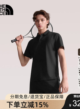 北面速干衣短袖POLO衫男UPF防晒运动户外透气TheNorthFace|7WD2