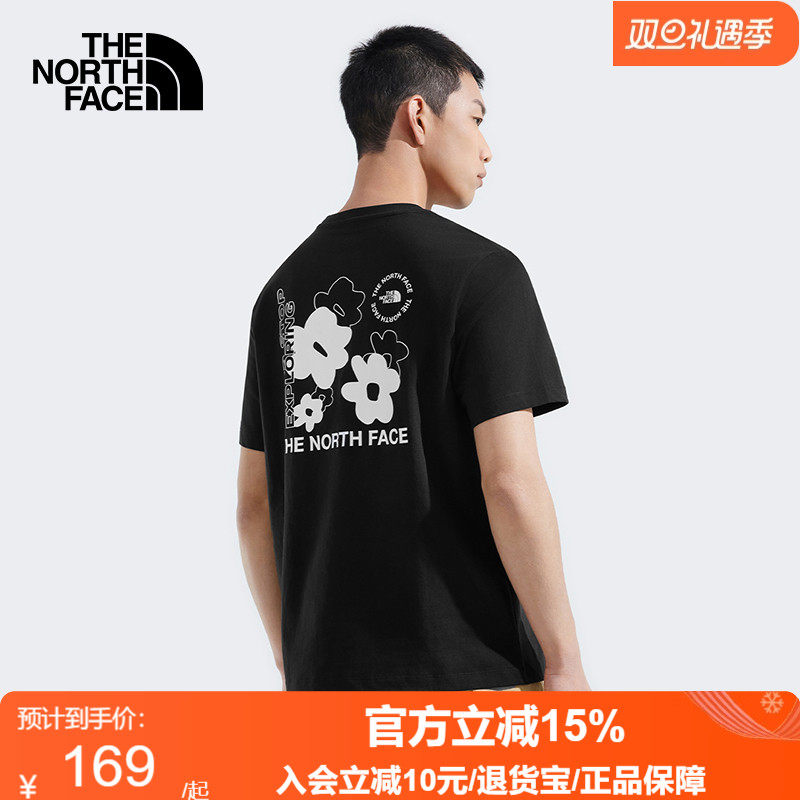 TheNorthFace北面男女款纯棉短袖T恤户外透气新款25春夏男女8EYB