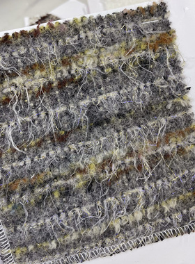 小香风布料 新品 灰色金丝 高级手工混纺粗花呢服装面料 1.6米价