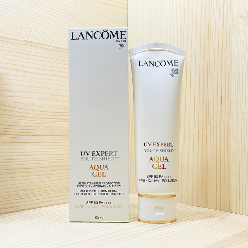 现货Lancome兰蔻uv小白管防晒乳清爽型 水漾清透隔离防晒霜50ml