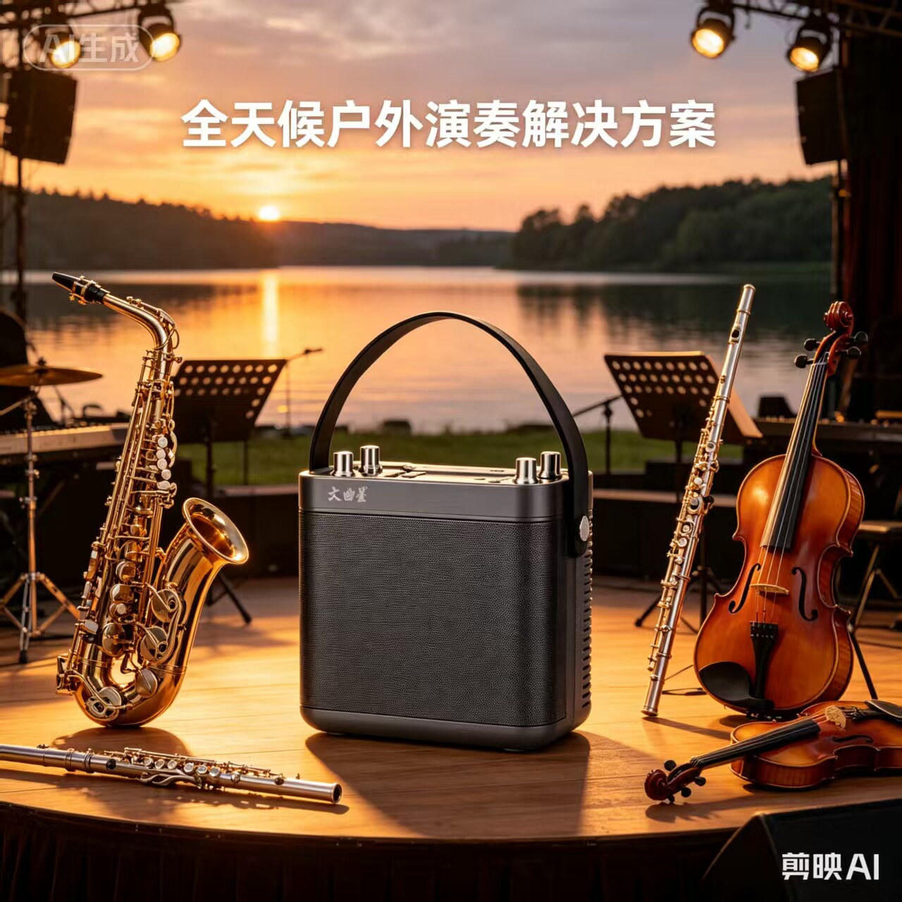 文曲星乐器录音无线扩音器 广场舞教学头戴麦克风腰挎斜跨宣传用