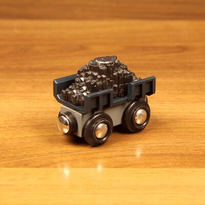 正品散货BRIO黑色矿石车厢微瑕