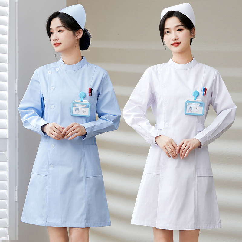 护士服女款短袖夏季薄款装药店牙科口腔长袖套装护理美容院工作服图片