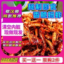 新鲜香脆蝗虫油炸蚂蚱即食零食昆虫食品烧烤蚱蜢椒盐虫子美食小吃