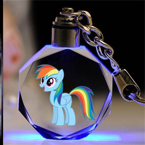 小马宝莉水晶挂件钥匙扣毕业优雅的宇宙公主周边定制魔法友谊拥抱